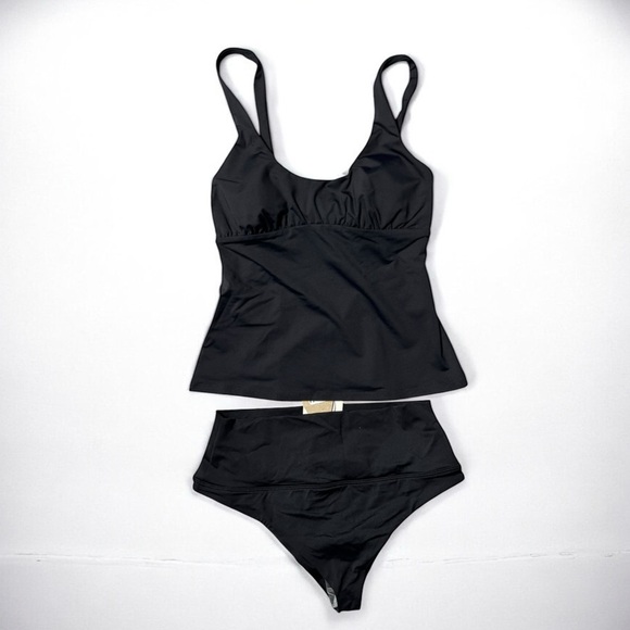 🌻NEW w.tags prAna Mallorca Black Tankini + Black Aurelia Bottoms Set XS (1) - Picture 1 of 14